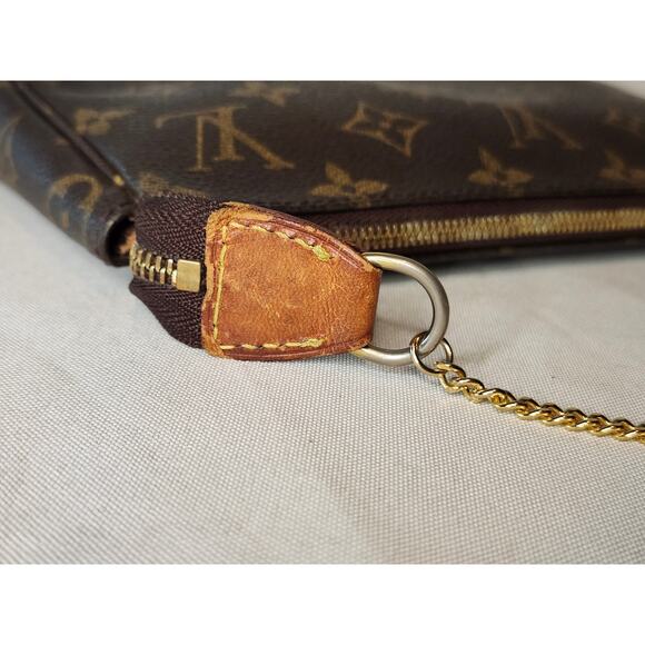 Louis Vuitton Monogram Pochette Accessoires SD0620 Brown Canvas Shoulder Bag - Picture 11 of 15